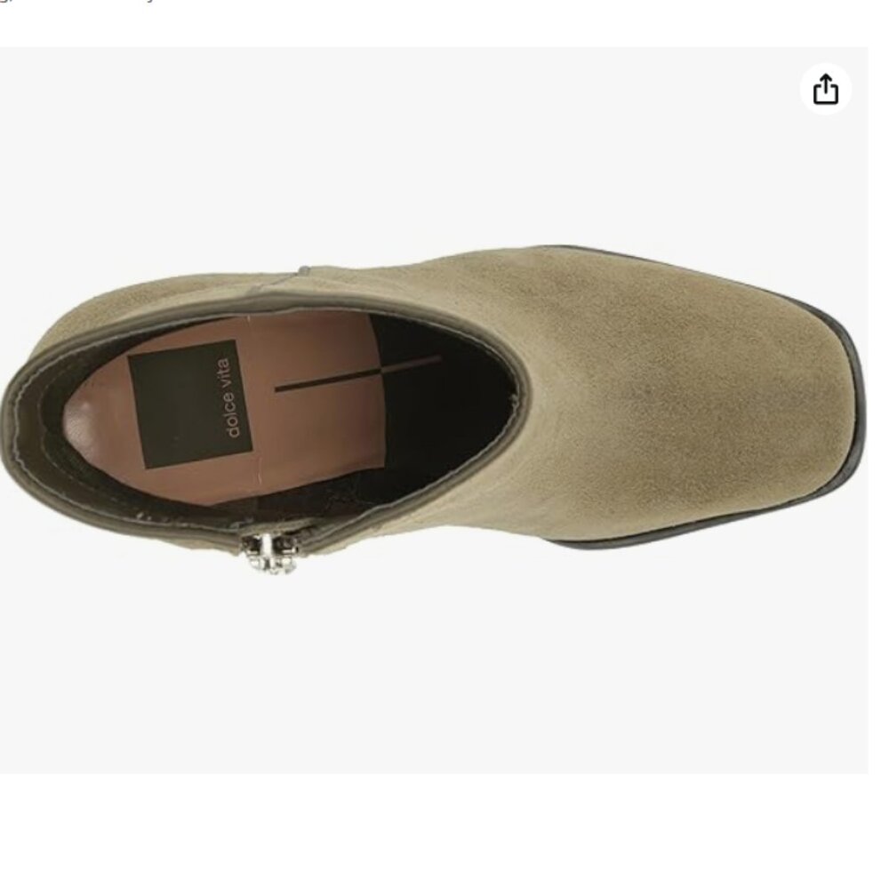 NEW DOLCE VITA Made In Brazil Suede Susann Booties in moss for women 925 4m2 - Picture 6 of 8